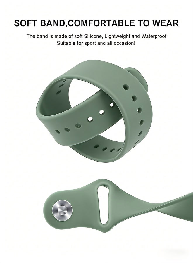 Adjustable Soft Silicone Sport Strap Replacement Band for GT/GT2 46mm,green - Image 3